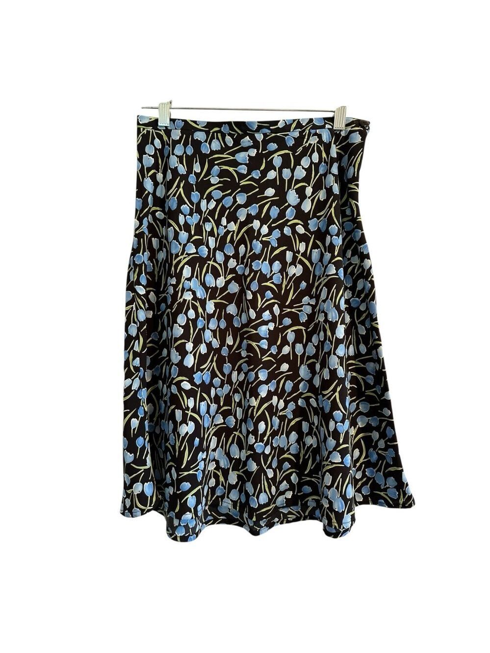 Dress Barn Skirt Side Zipper & Button Womens Size 6 Multicolor Summer Aline - Picture 5 of 17